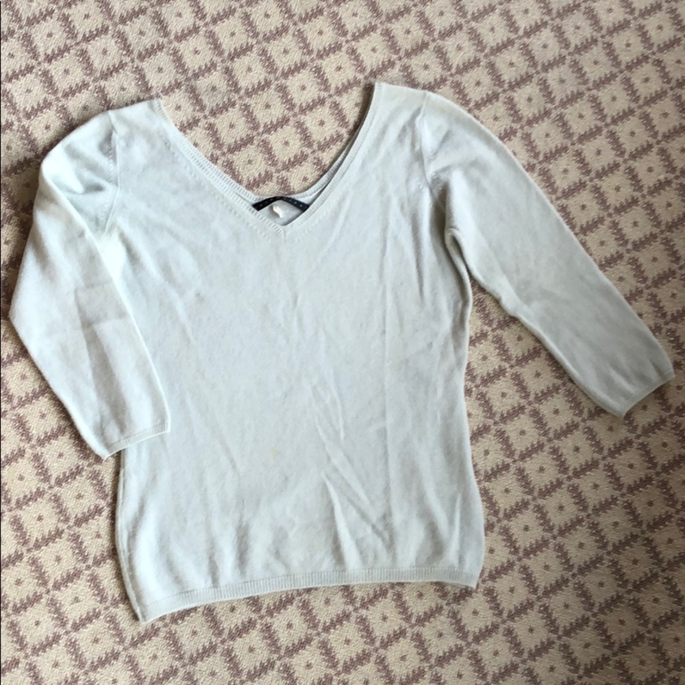 Cashmeres pale green cashmere sweater